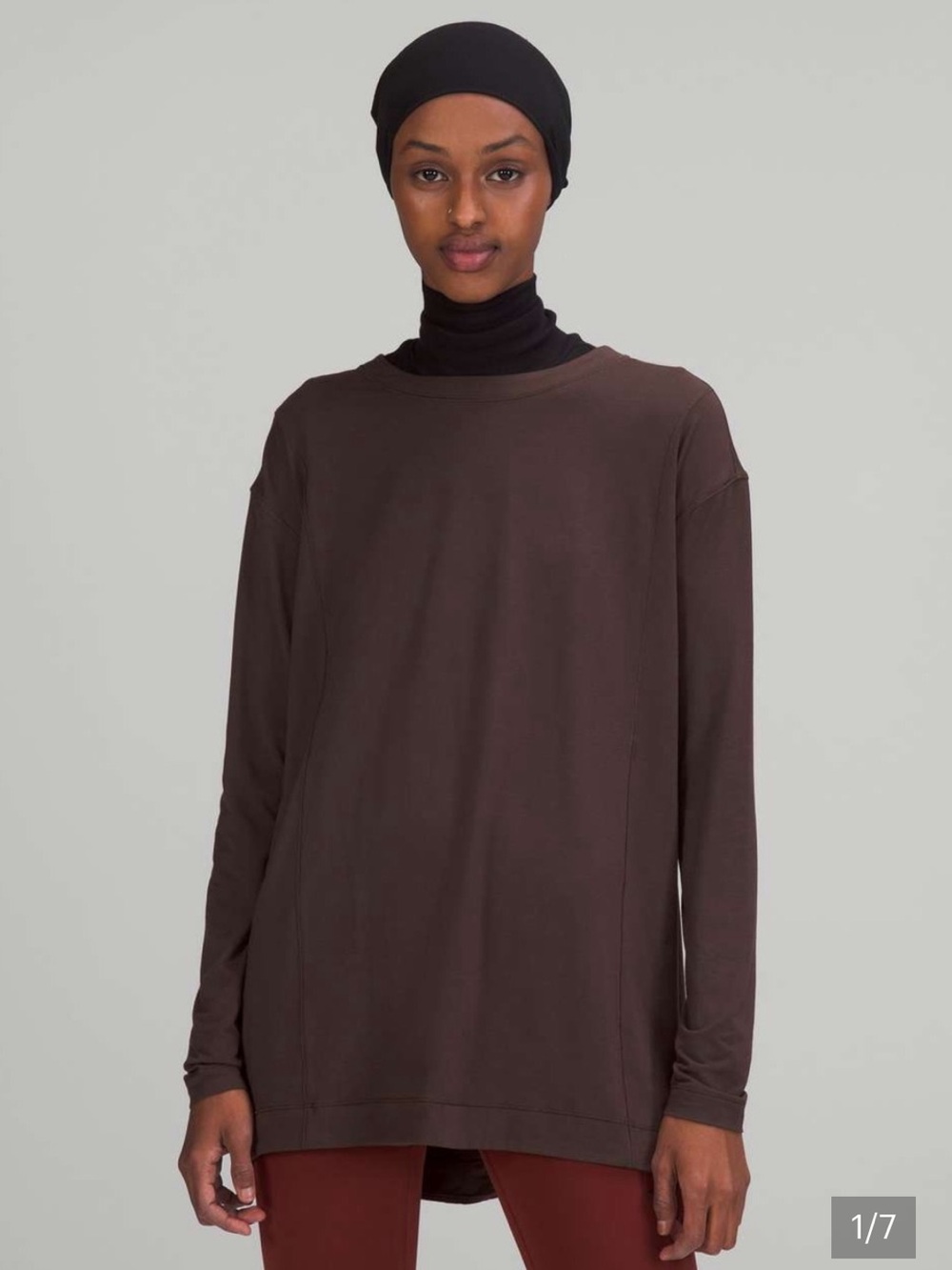 Lululemon Modal Pleated Back Long Sleeve Shirt